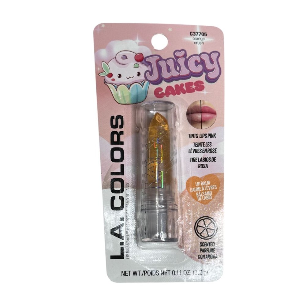 LA Colors Juicy Cakes Orange Crush Glitter Lip Balm
